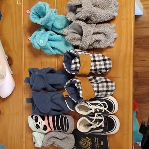 Lot of baby slippers